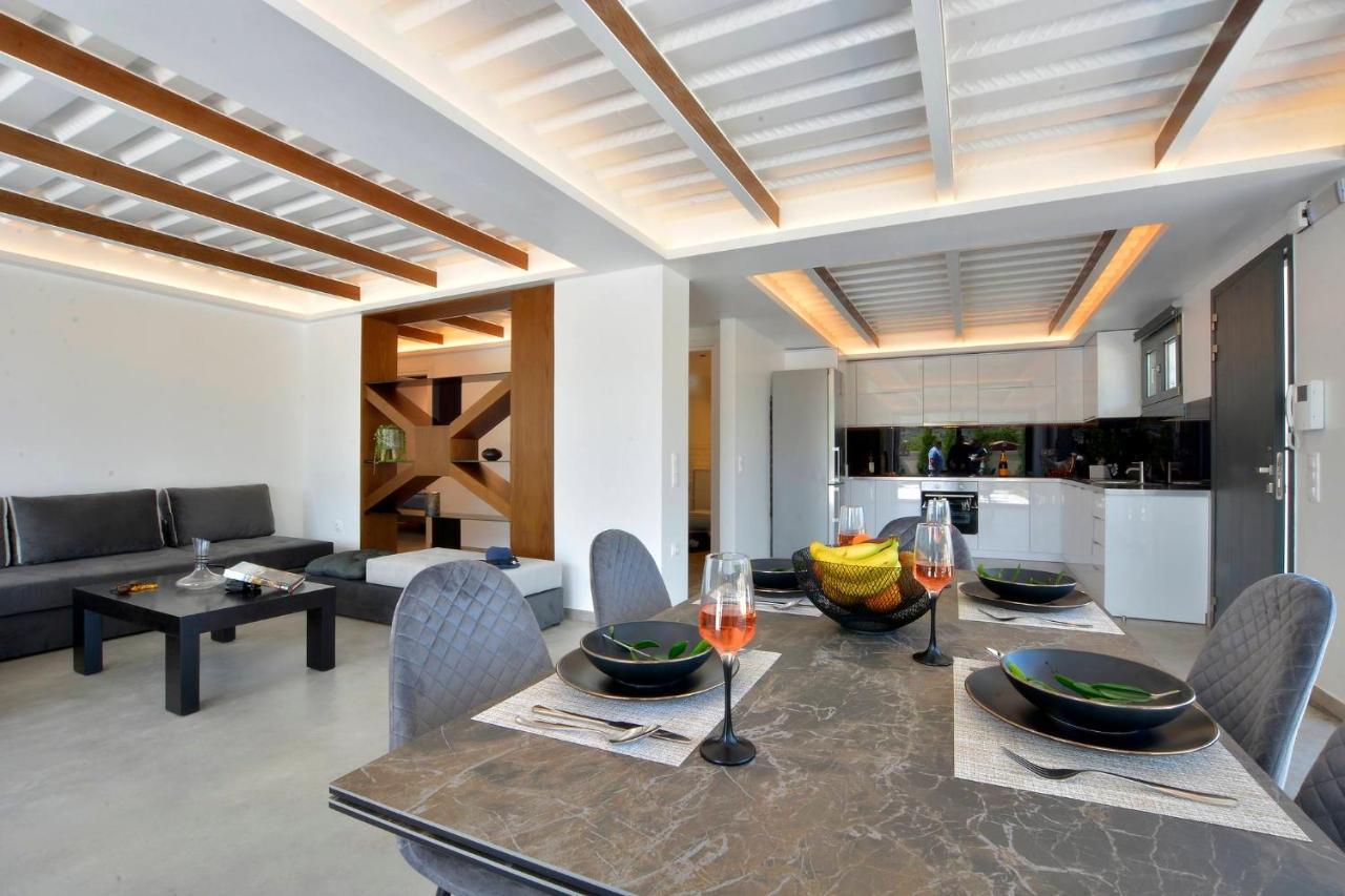 Villa Flamingo - 4 Bedrooms - Private Pool - Next To Renowned Issos Beach & Lake Korission Línia Buitenkant foto