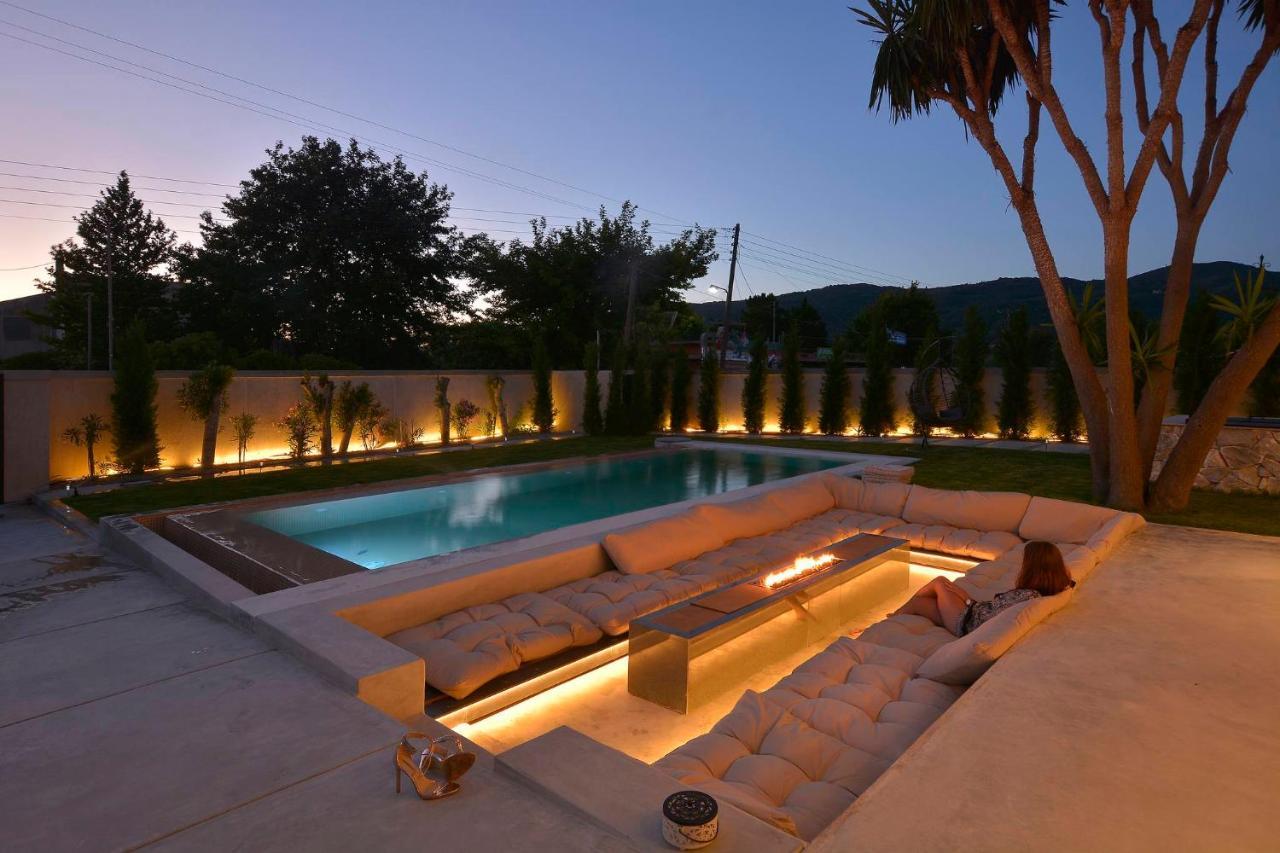 Villa Flamingo - 4 Bedrooms - Private Pool - Next To Renowned Issos Beach & Lake Korission Línia Buitenkant foto
